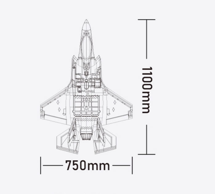 XFly F-35 64mm lighting 750mm EDF PNP Jet RC airplane